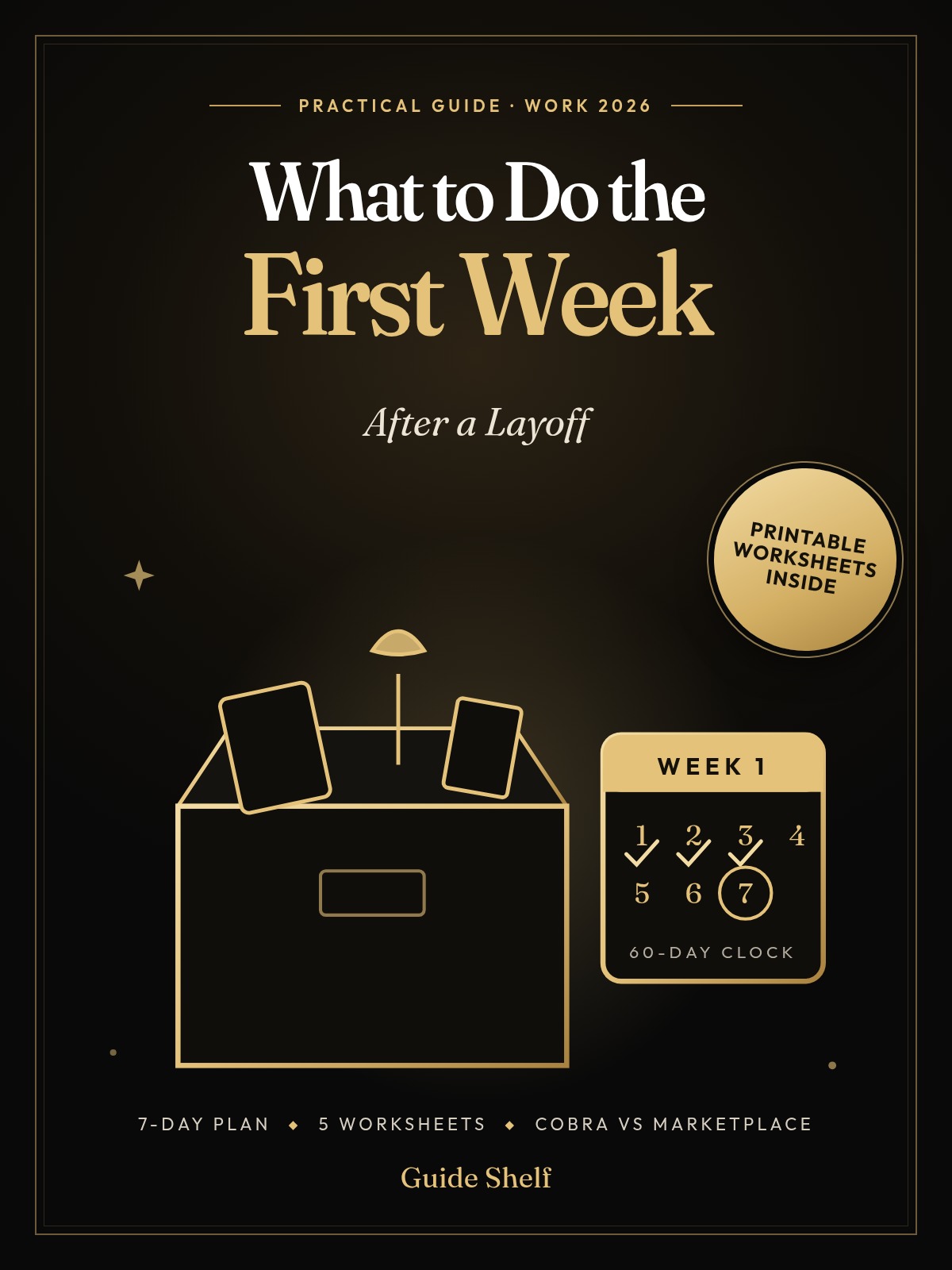 What to Do the First Week After a Layoff guide cover
